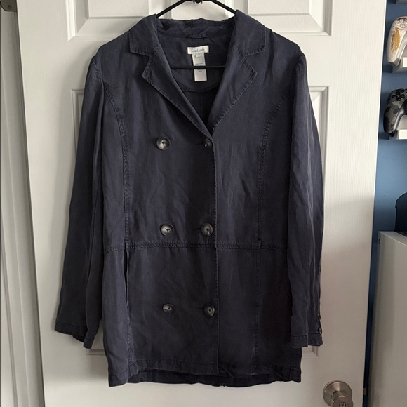 Sundance Women’s Chambray Utility Jacket Gray Size S - Picture 2 of 5